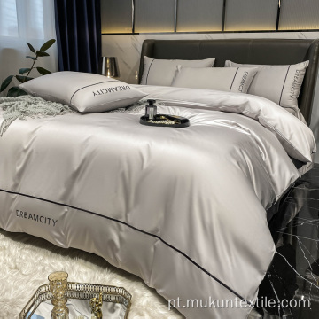 Conjunto de cama de lençóis de luxo Conjunto de algodão egípcio para camas